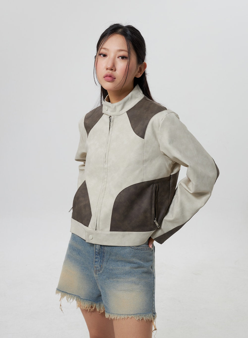 Faux Leather Jacket CY323