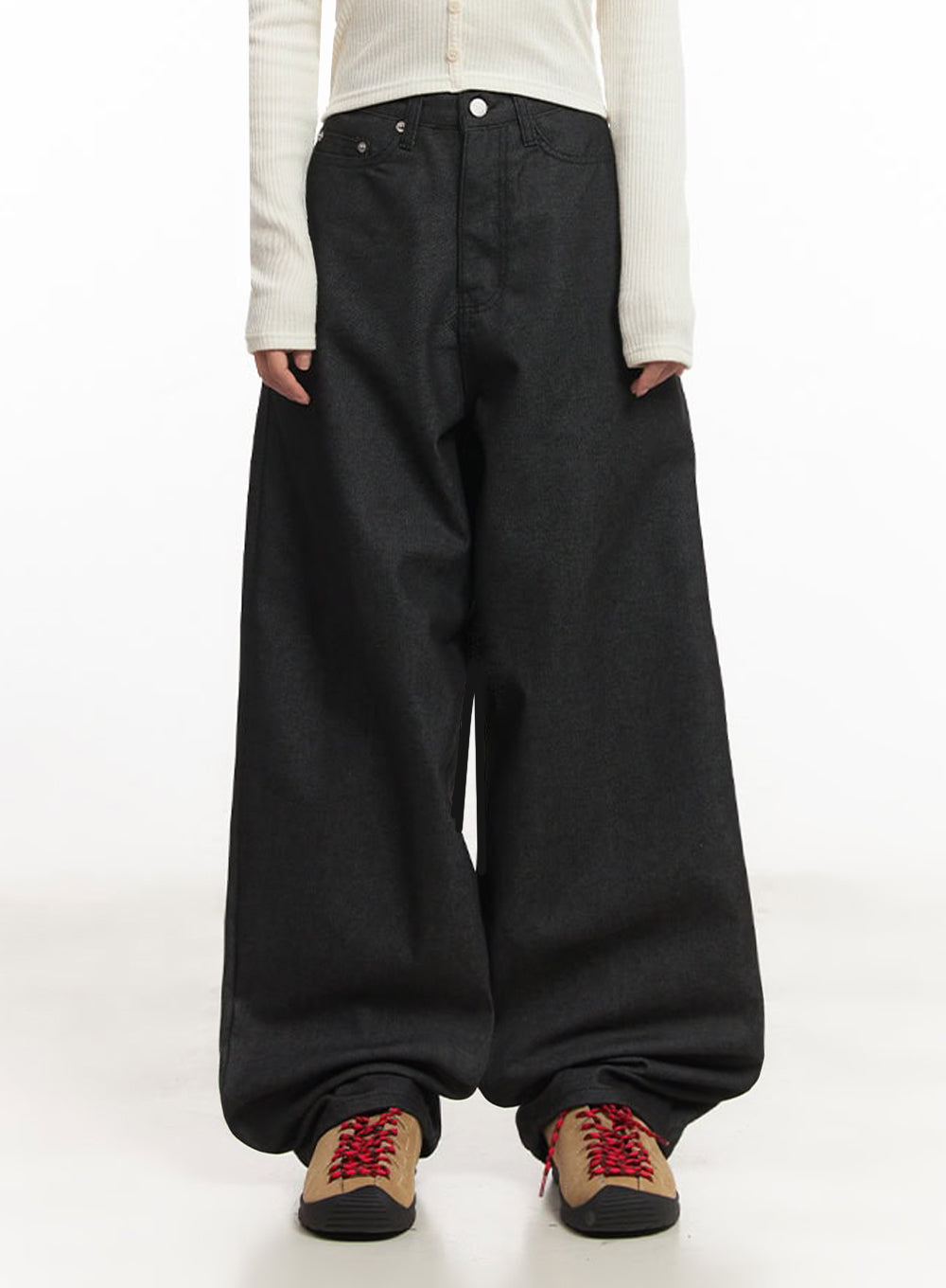 Kassandra Wide-Leg Baggy Jeans IA515