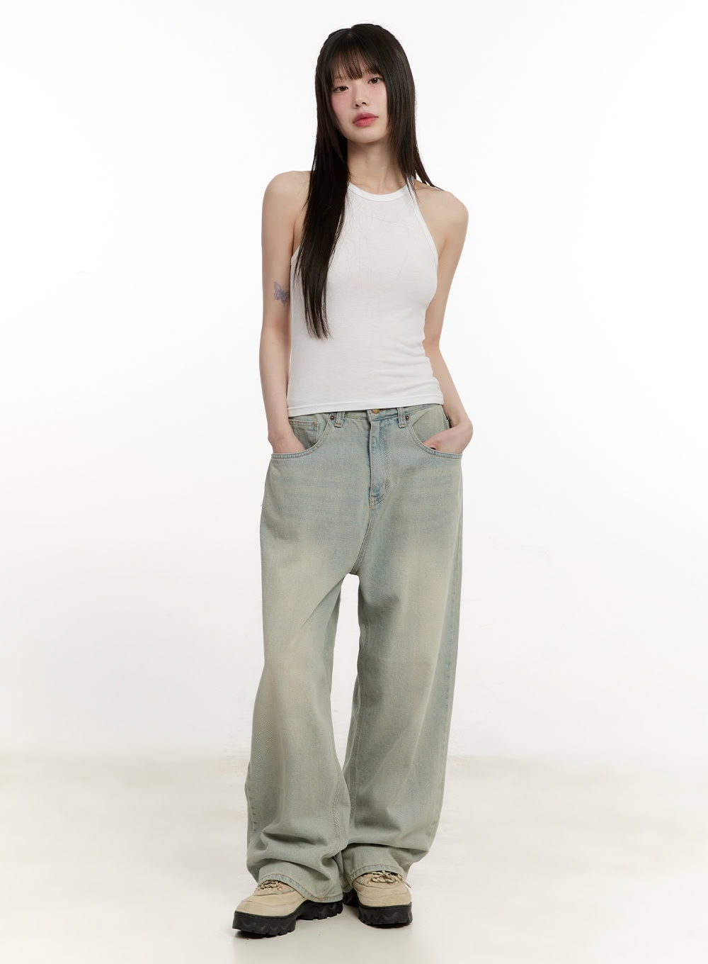 Halter-Neck Crop Tank Top CM513