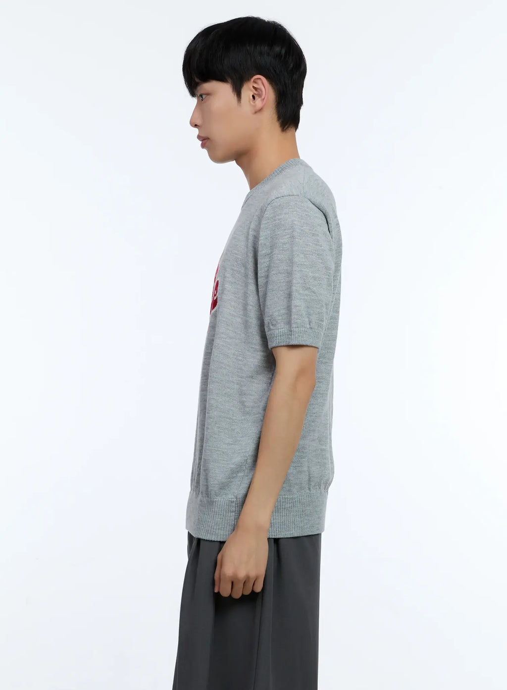 Men's Be Mine Embroidered Knit Tee IL517