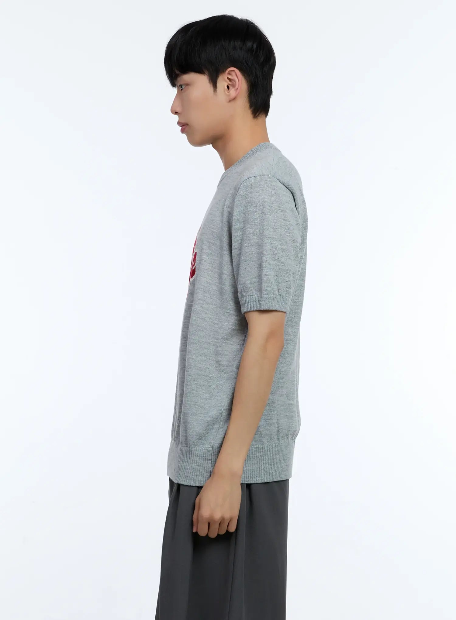 Men's Be Mine Embroidered Knit Tee IL517