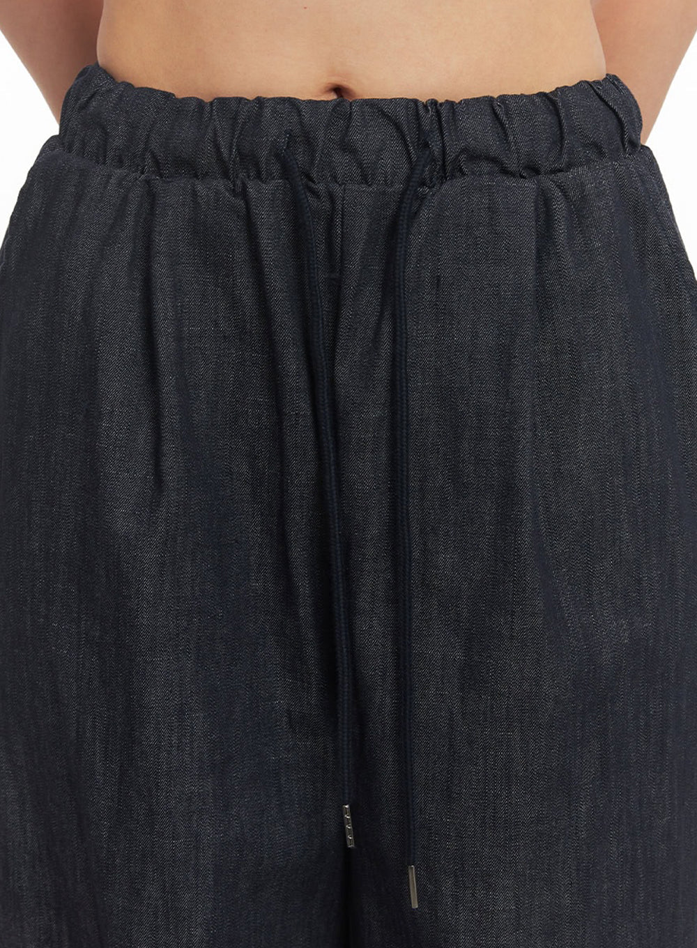 Cotton Denim Wide-Leg Pants IY509