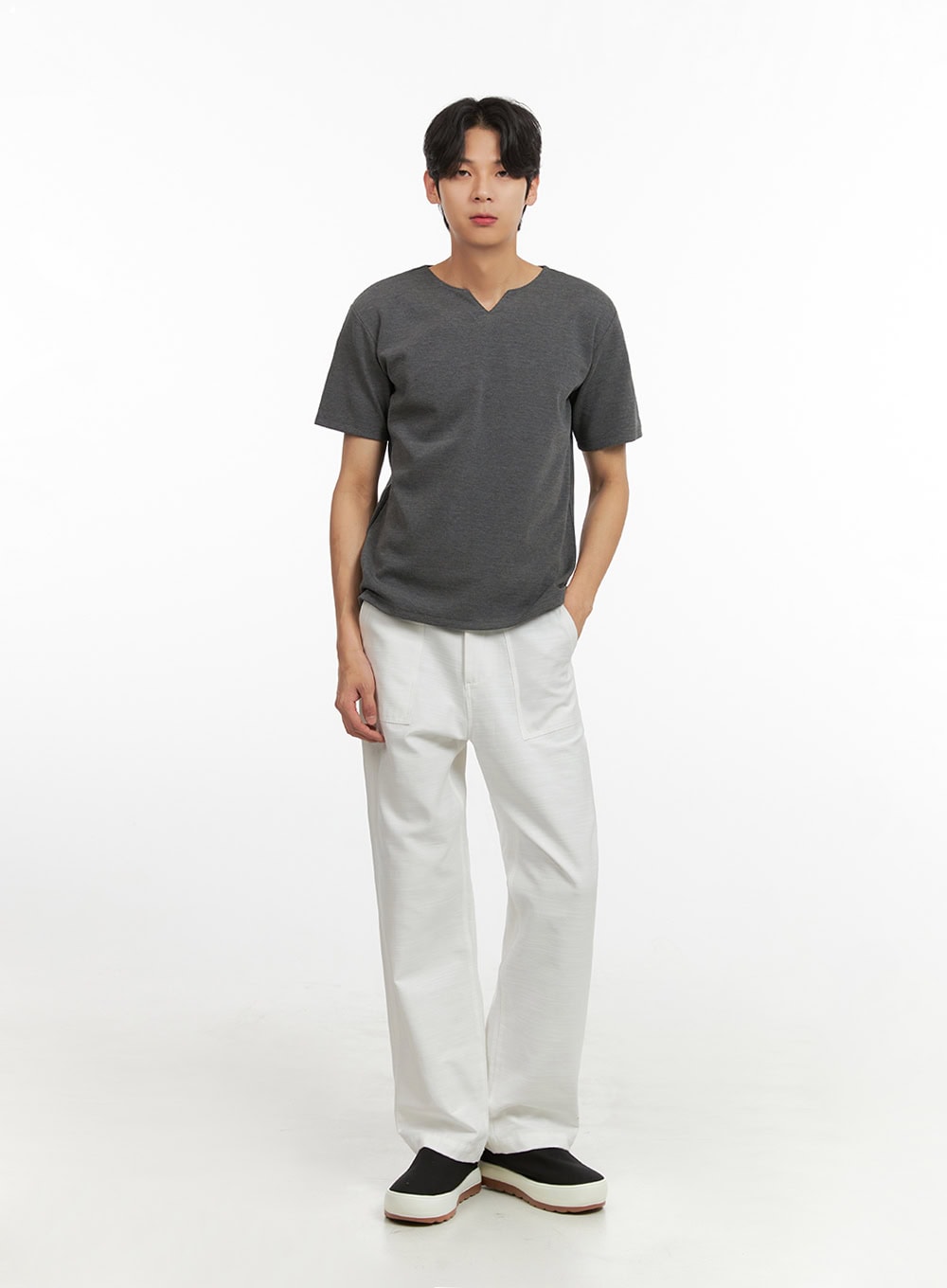 Men's Classic Short Sleeve (Dark Gray) IY431