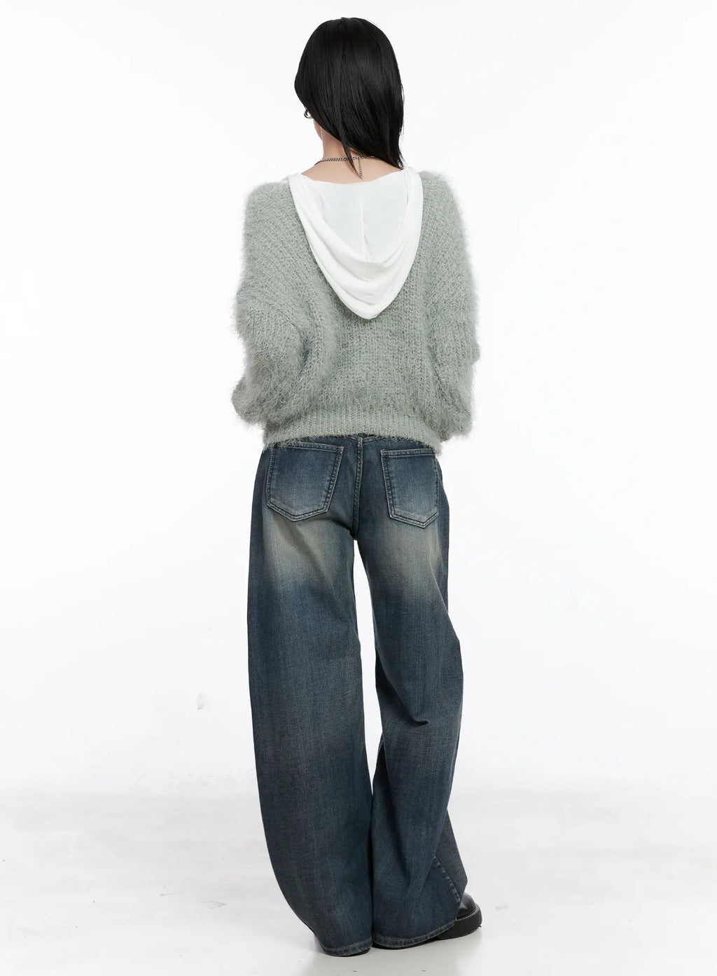 Fuzzy Knit Cardigan CS526