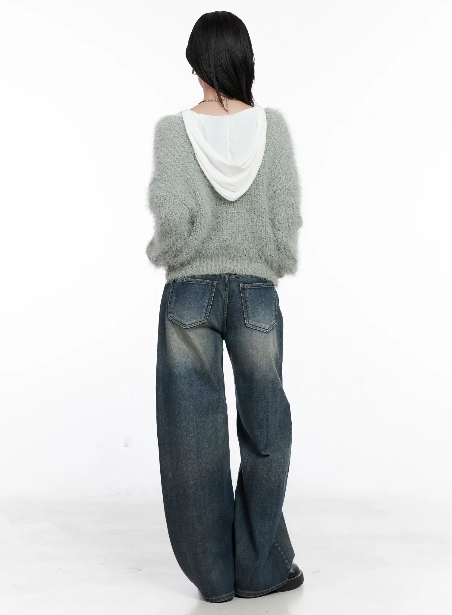 Fuzzy Knit Cardigan CS526