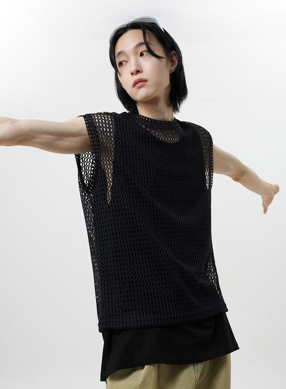 Open Stitch Vest Unisex CY322