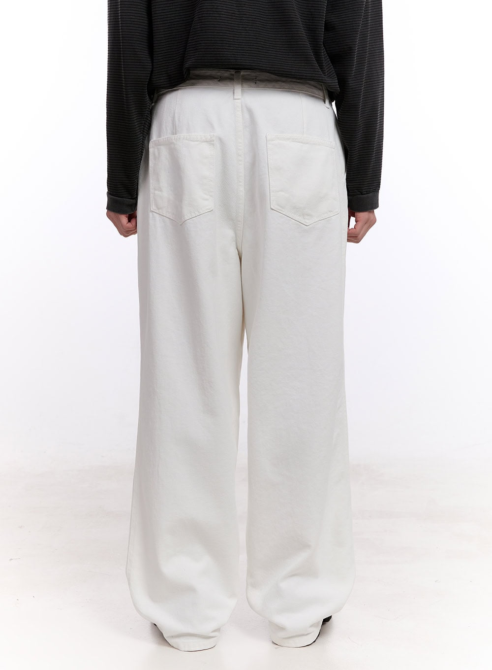 Men's Stitched Pintuck Cotton Pants IM512