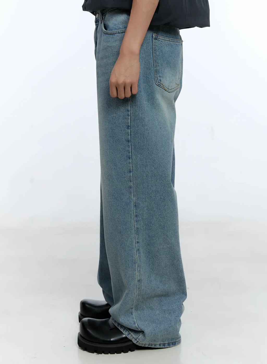 Men's Wide Leg Denim Jeans IG519