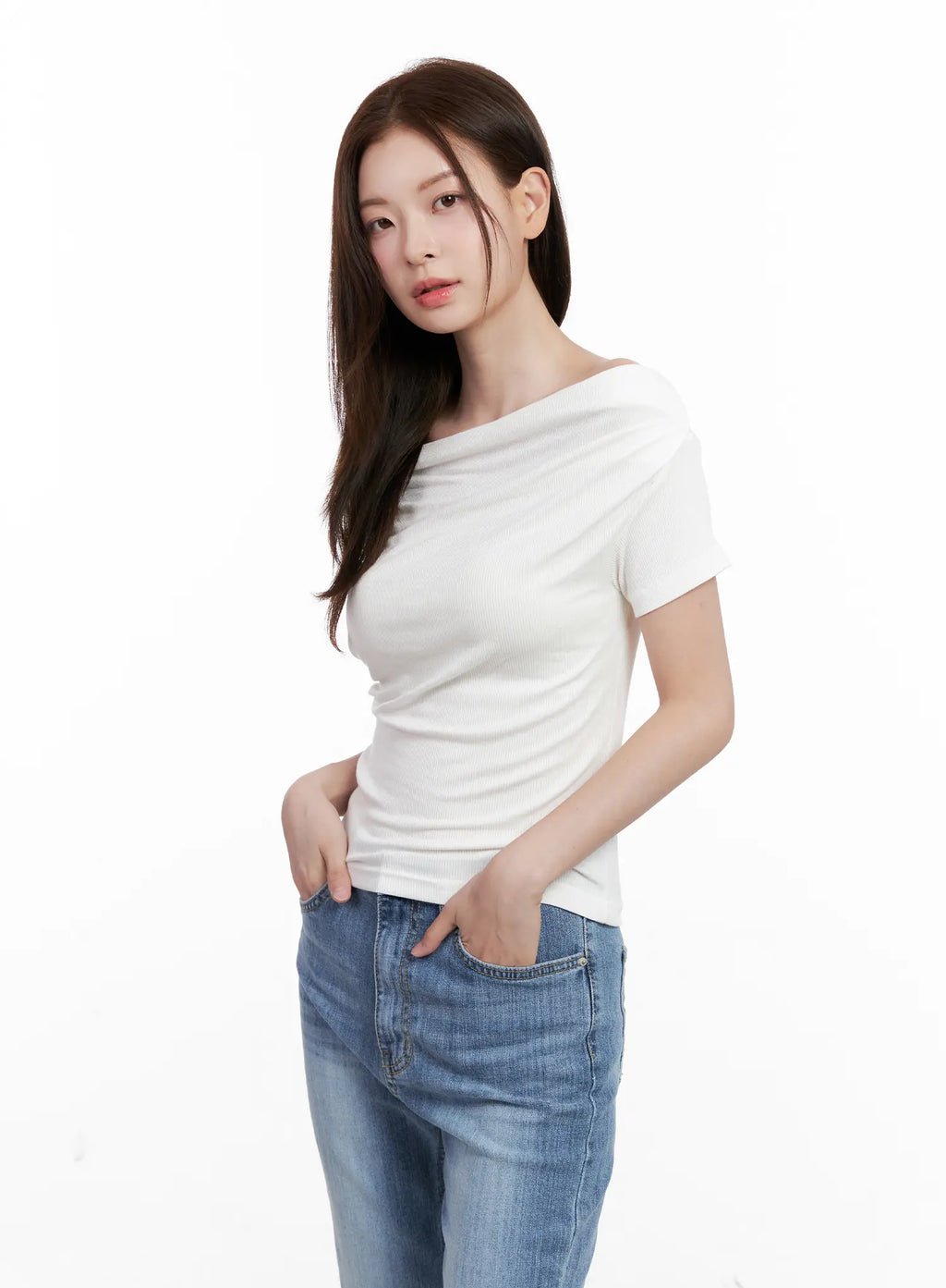 Chic Off-Shoulder Short-Sleeve Top CL524