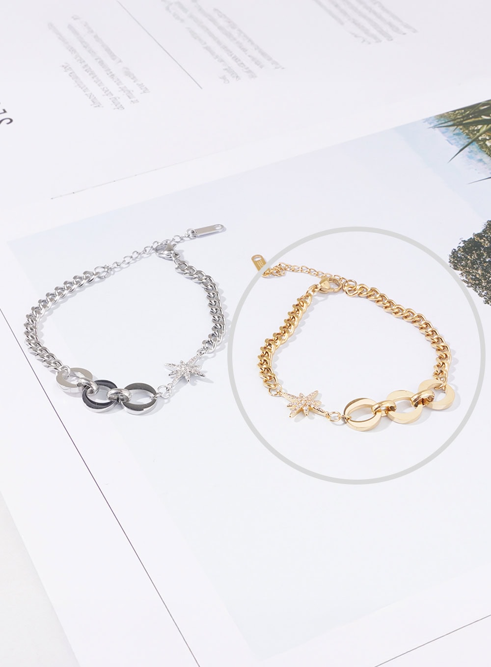 Glow Star Chain Bracelet IA517