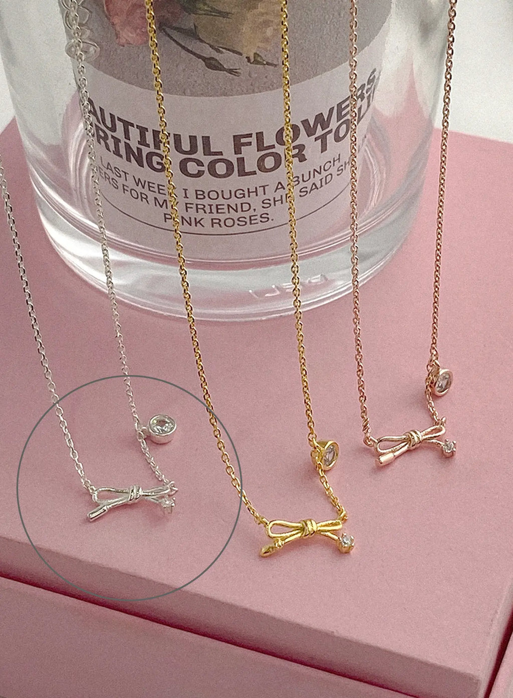 Tokarczuk Ribbon Cubic Necklace IU506