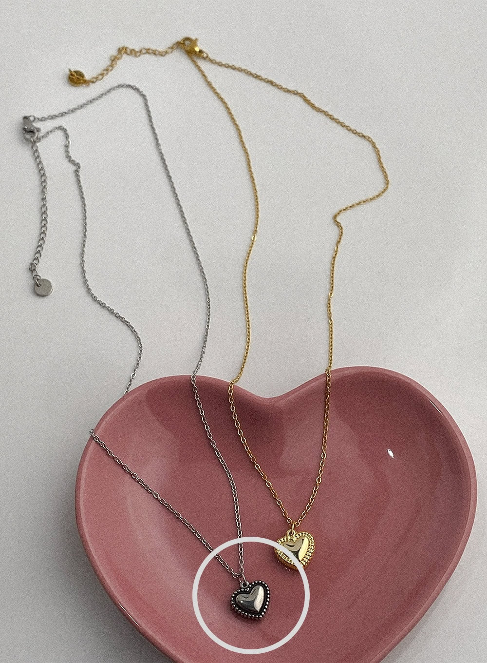 Outline Heart Necklace IA517