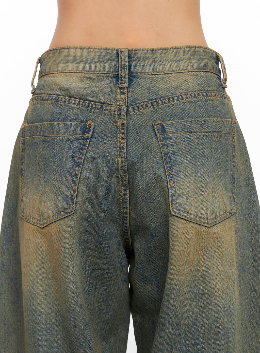 Miley Washed Balloon Baggy Jeans CO515