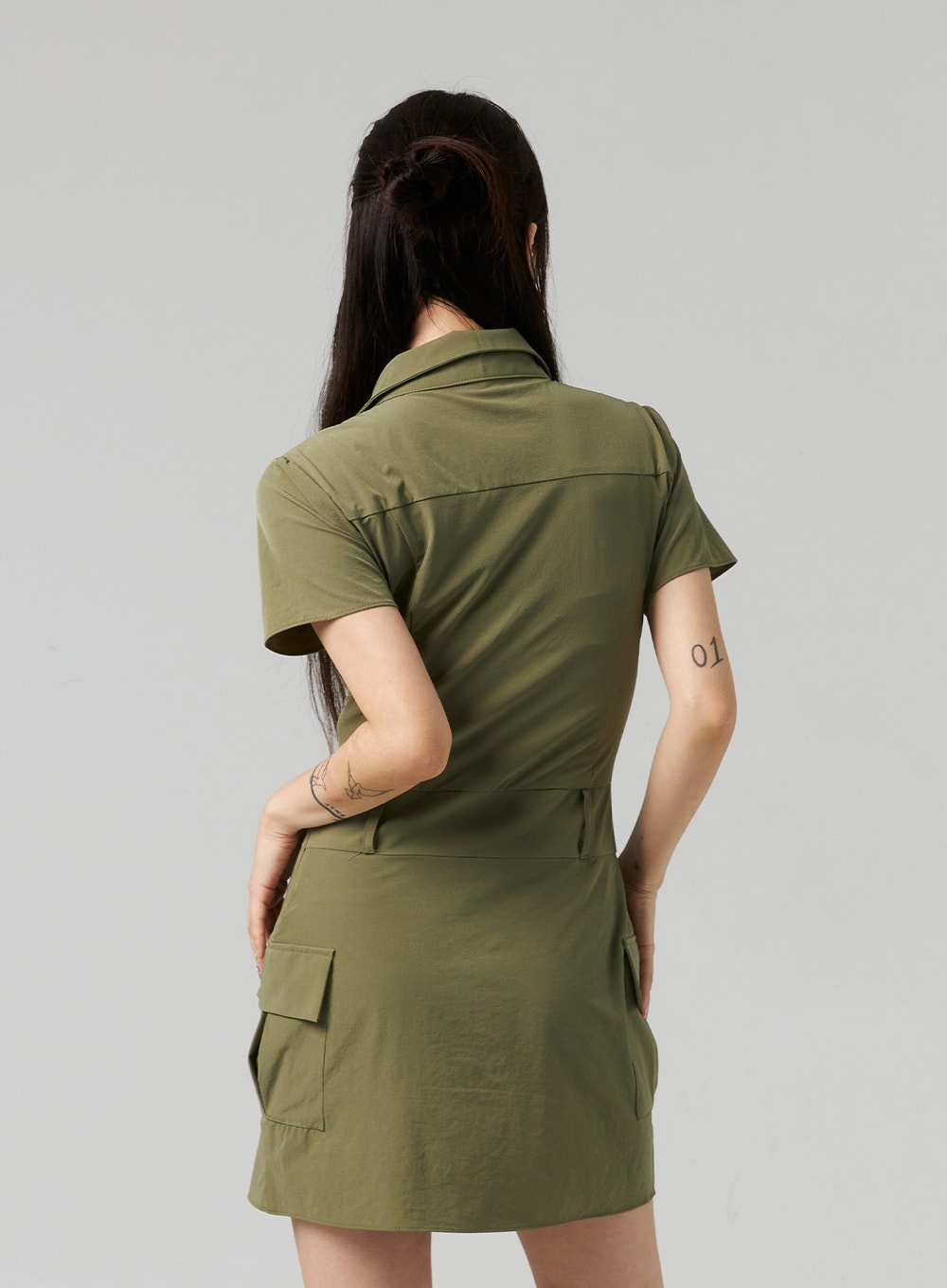 Lace-Up Mini Dress CL321