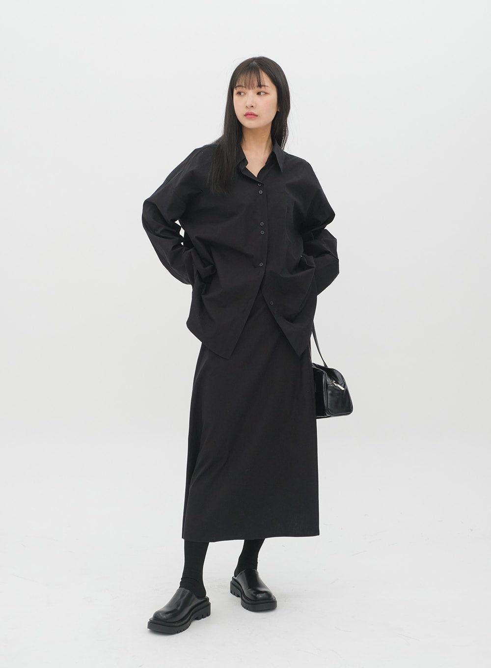 Maxi Shirt with Waist Strap J21