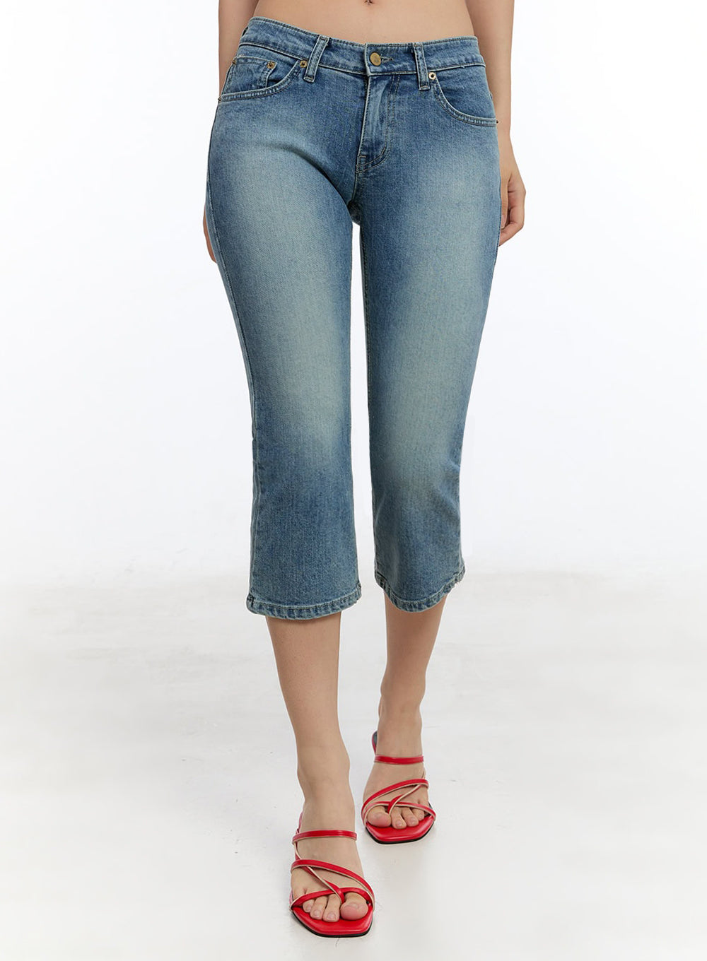 Kyra Cropped Low-Rise Skinny Jeans IU503