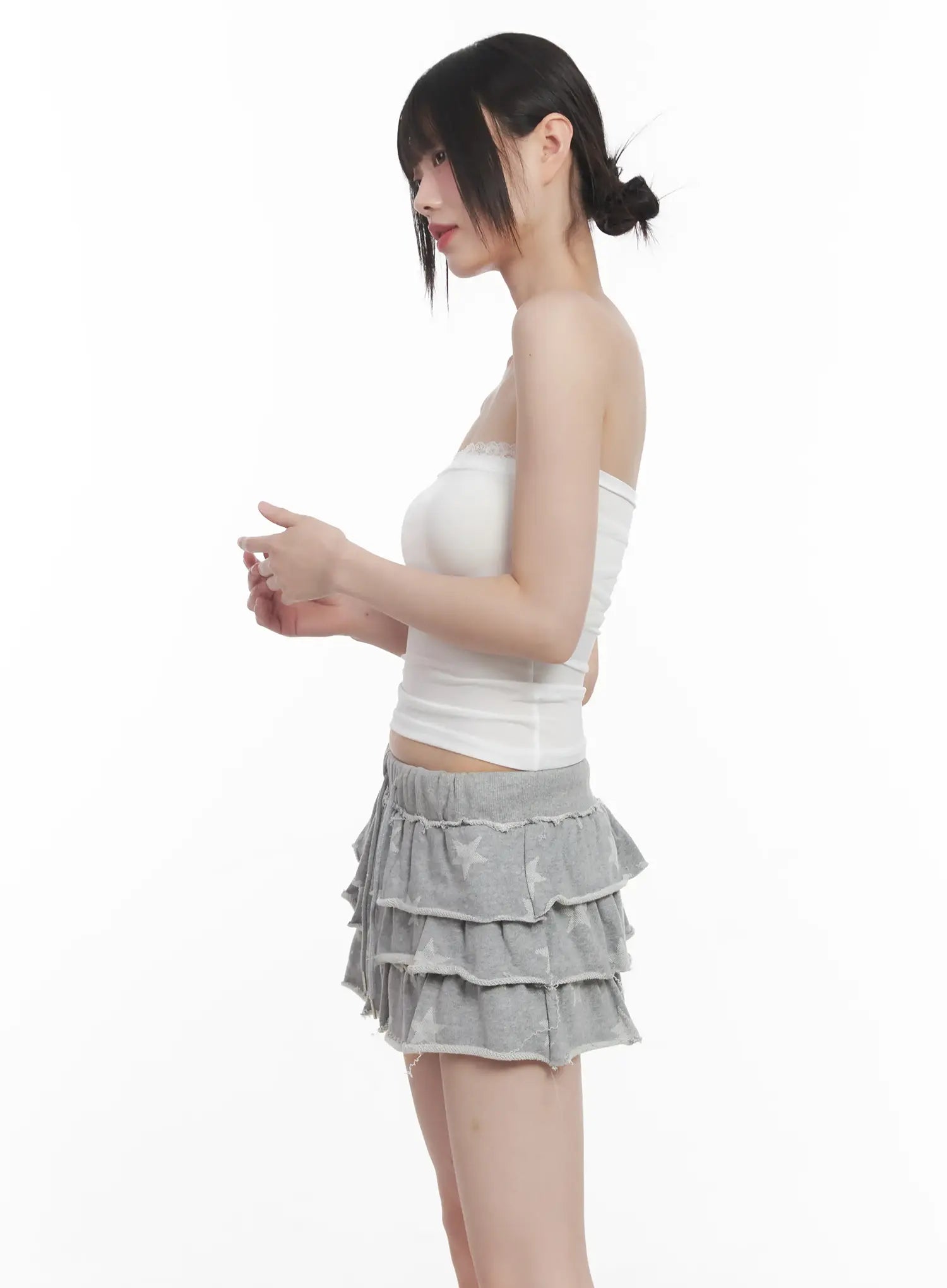 Lace-Trim Tube Top CU518