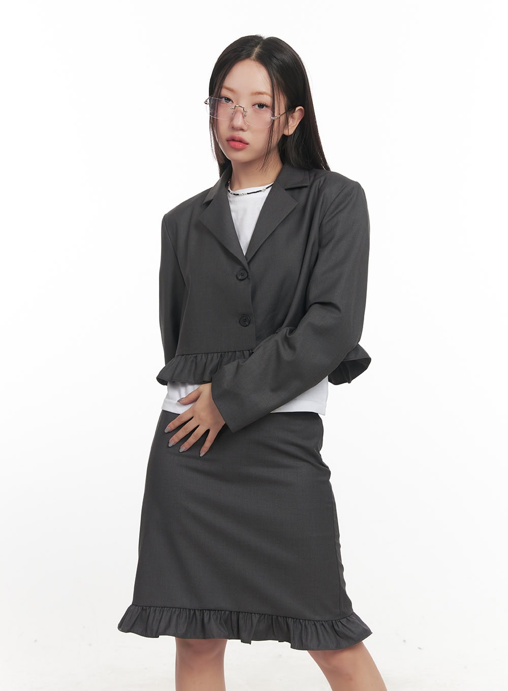 Beaded Pearl Charms Necklace CF525