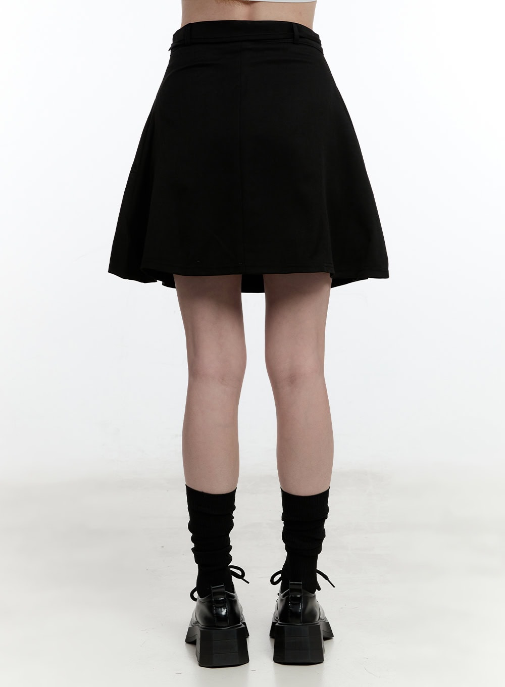 Pleated Flared Mini Skirt CM521