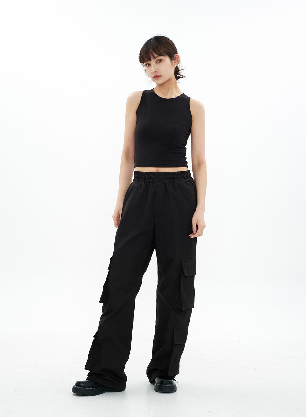 Round Neck Cropped Tank Top CA05