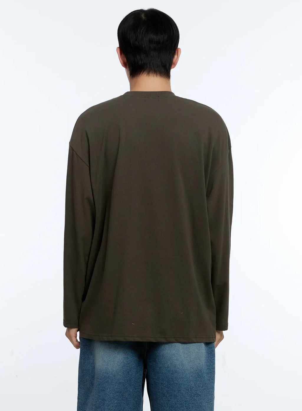 Men's Cat Graphic Long Sleeve T-Shirt IG515