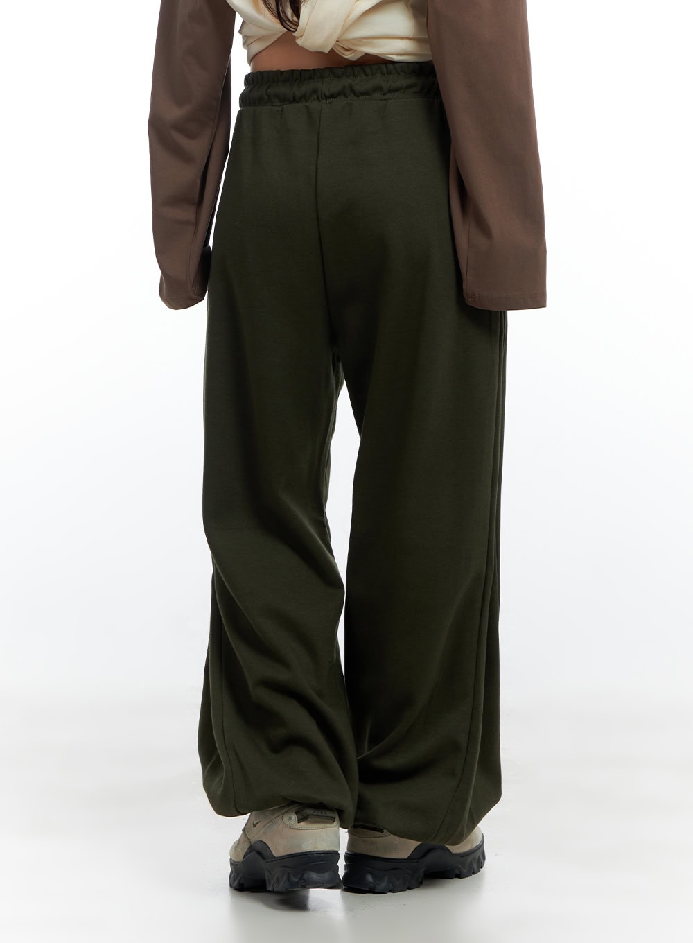 Side-Buttoned Wide-Leg Sweatpants CS424