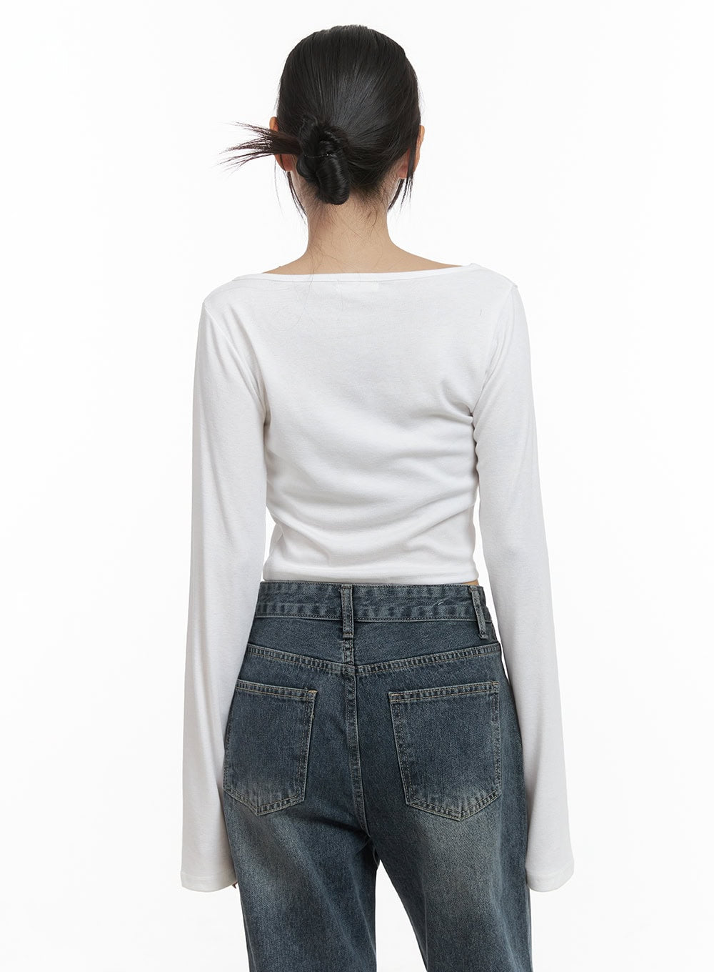 Strap Cut-out Crop Cardigan OO401