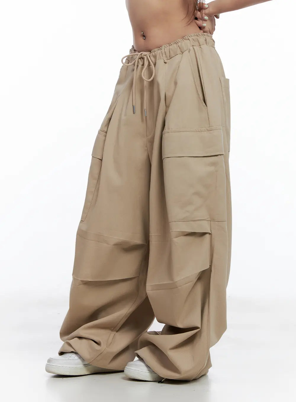 Wide-Leg Cargo Balloon Pants CL514
