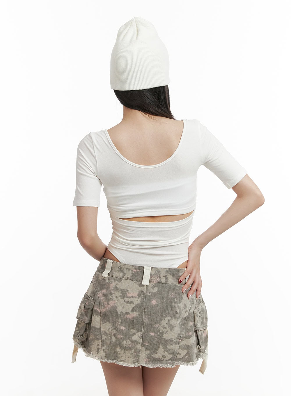 Basic Short Sleeve Bodysuit CY403