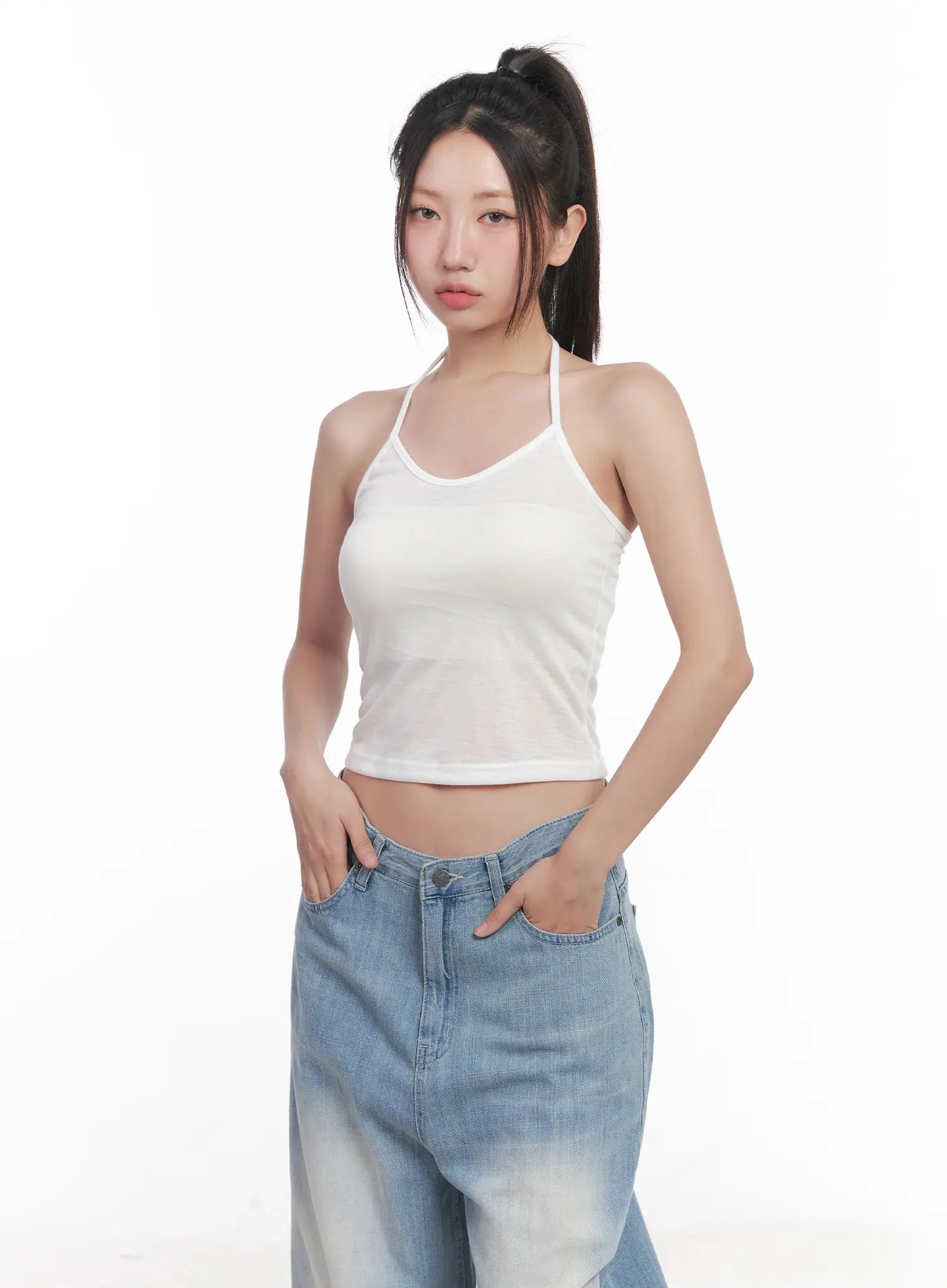 Basic Halter Neck Cami CU517