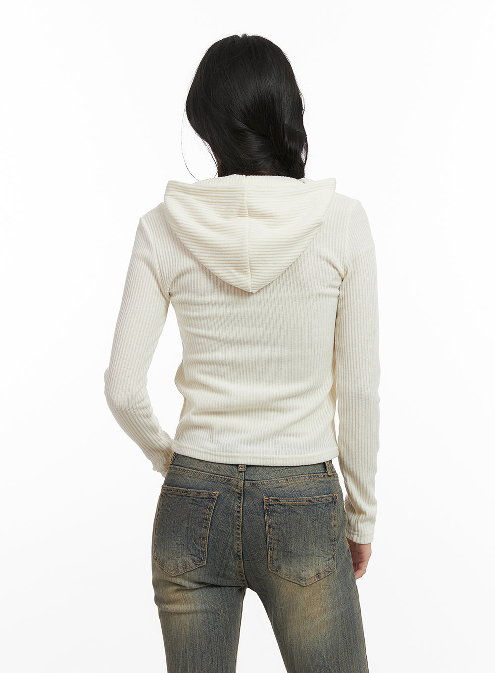 Layered Hooded Crop Top CN428