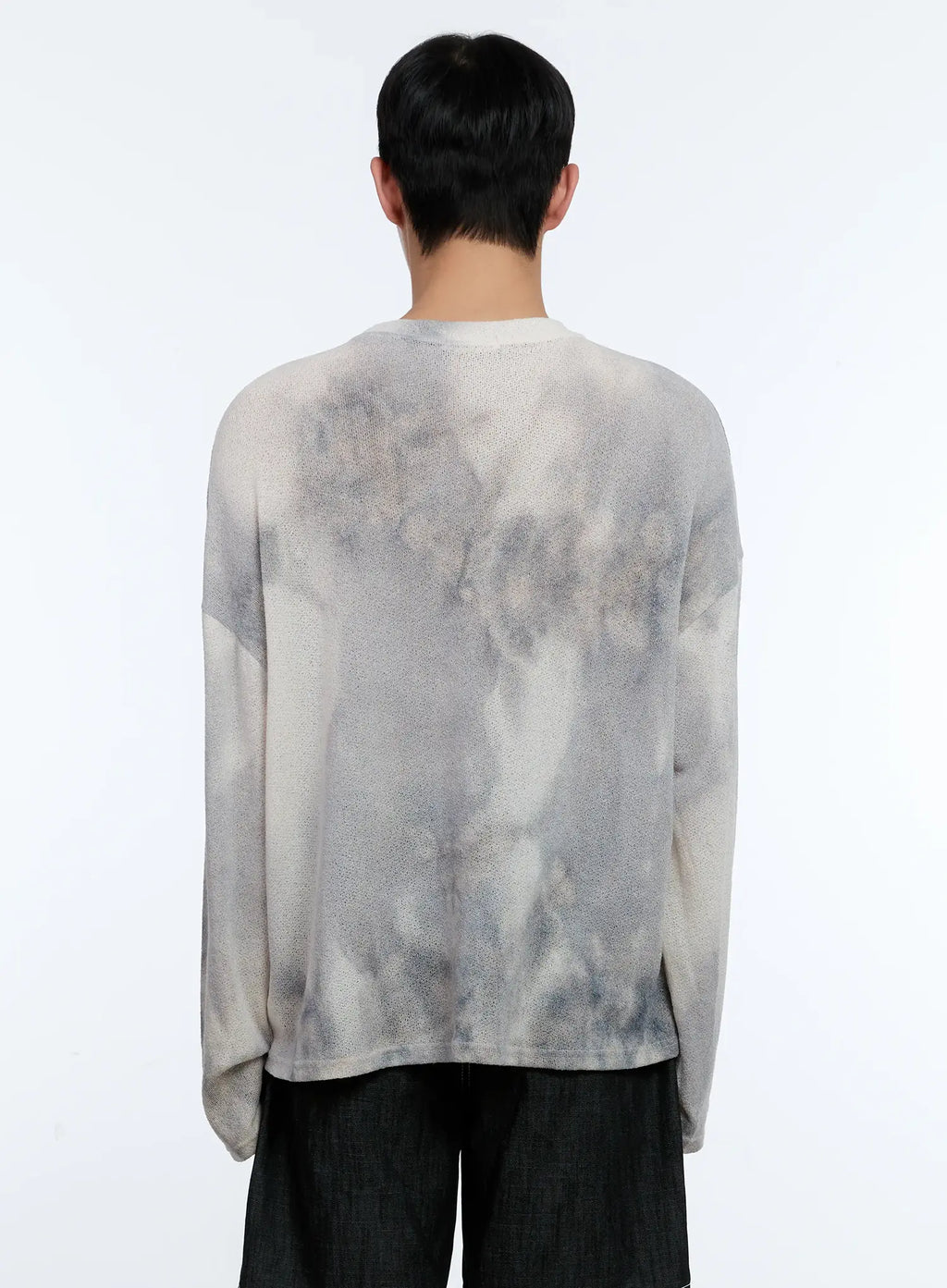 Men's Galaxy Gradient Knit Long Sleeve Tee IL517