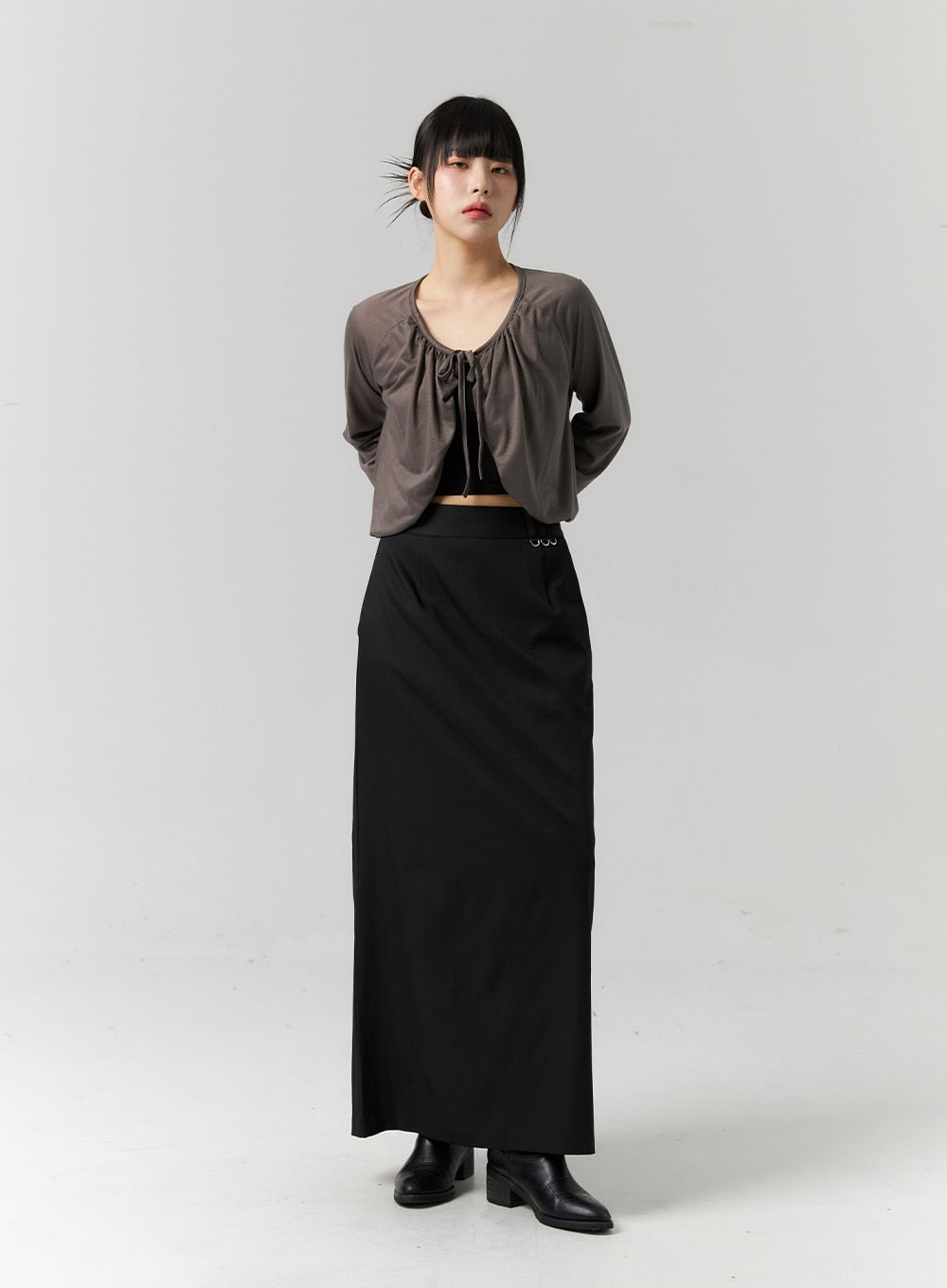 Ribbon Tie Bolero Cardigan CS318