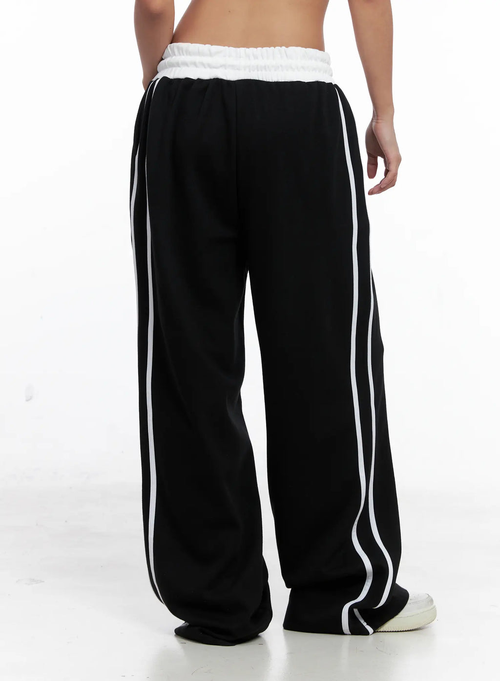 Striped Contrast Wide Leg Sweatpants CS524