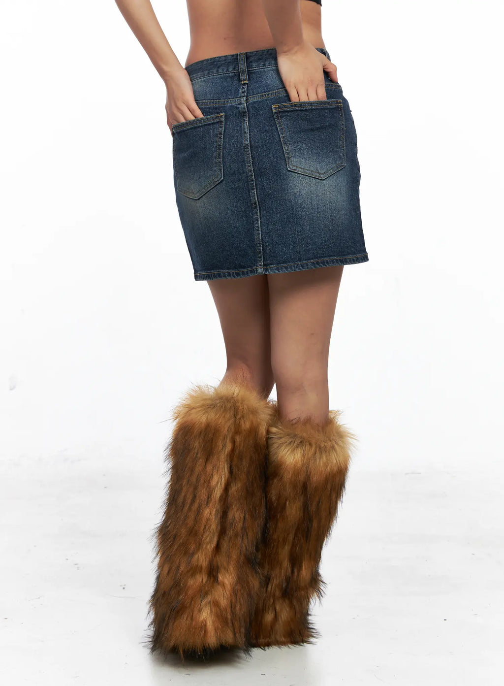 Washed Denim Mini Skirt CO513