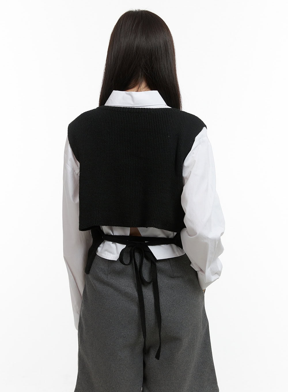 Back Strap Knit Vest OO416