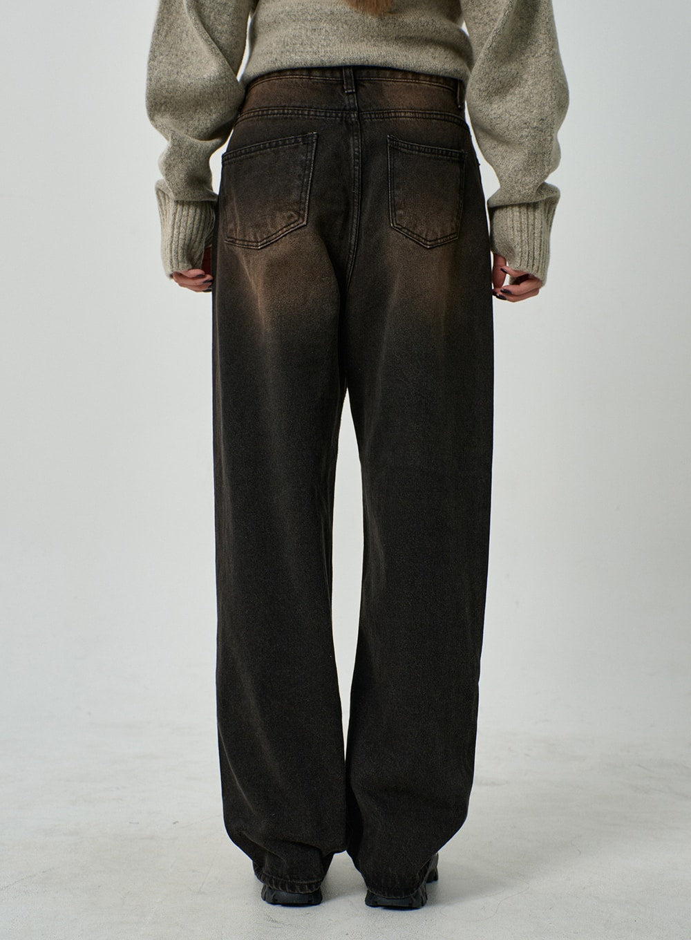 Washed Wide Leg Jeans CD14