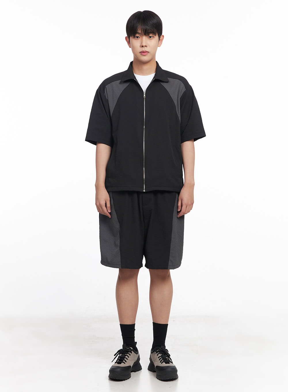 Men's Two-Tone Wide-Leg Shorts IY520