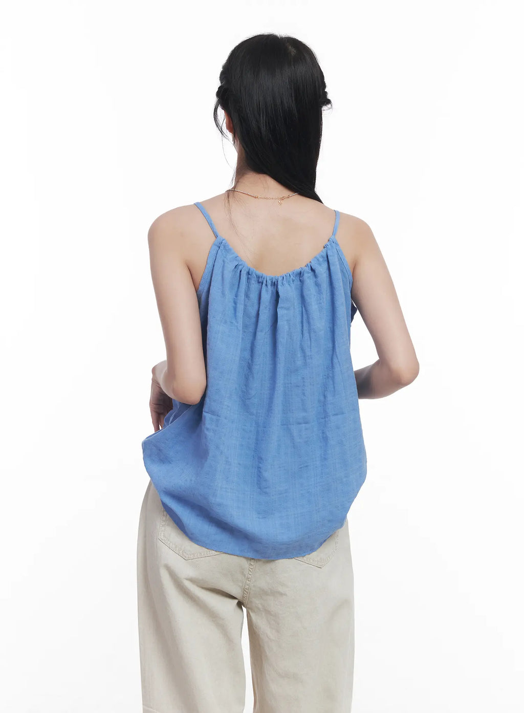 String Detail Flared Cami CU523