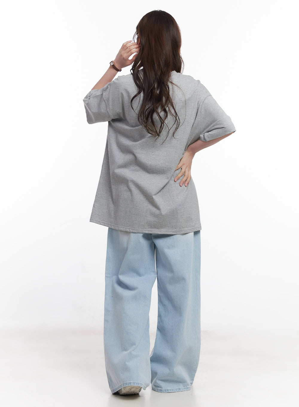 Judie Washed Wide-Leg Jeans CY519