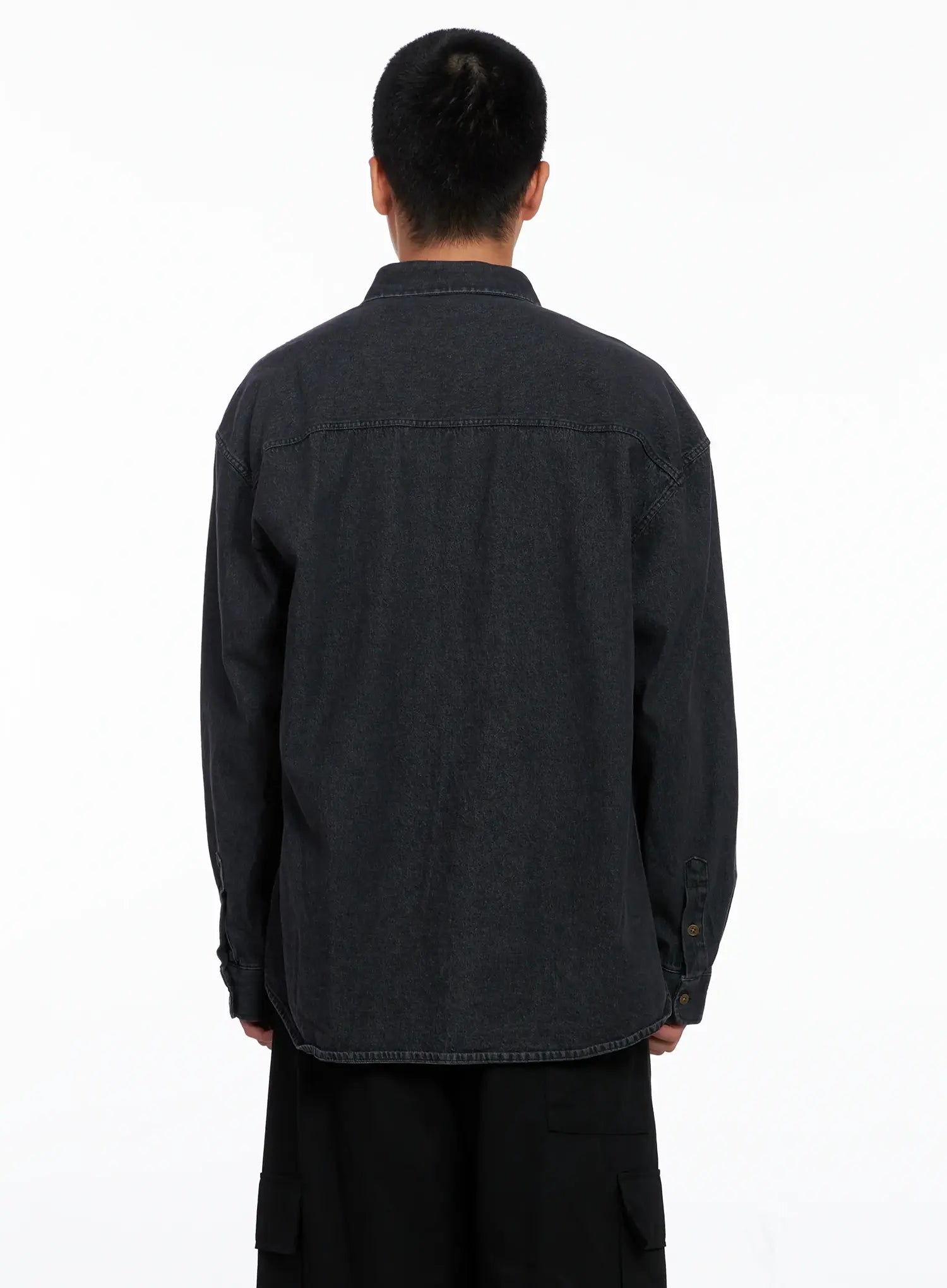 Men's Denim Patch Pocket Shirt IS510