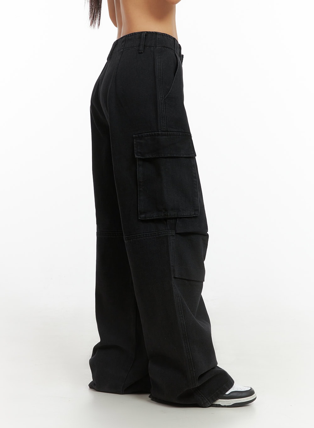 Basic Cargo Wide-Leg Pants IS402