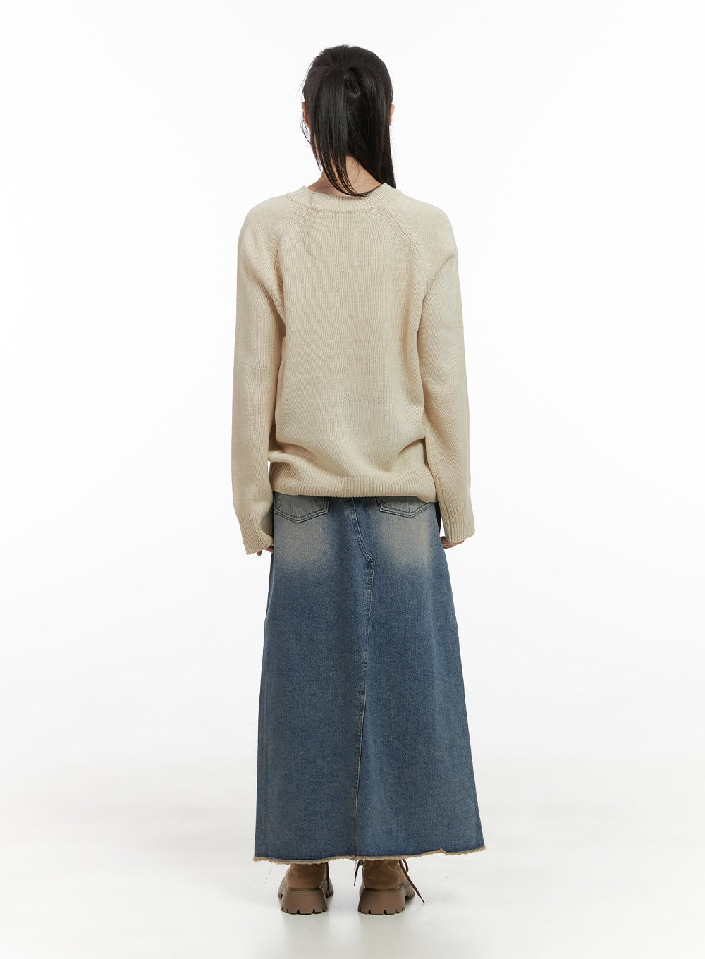 Casual Oversized Raglan Sweater CS412