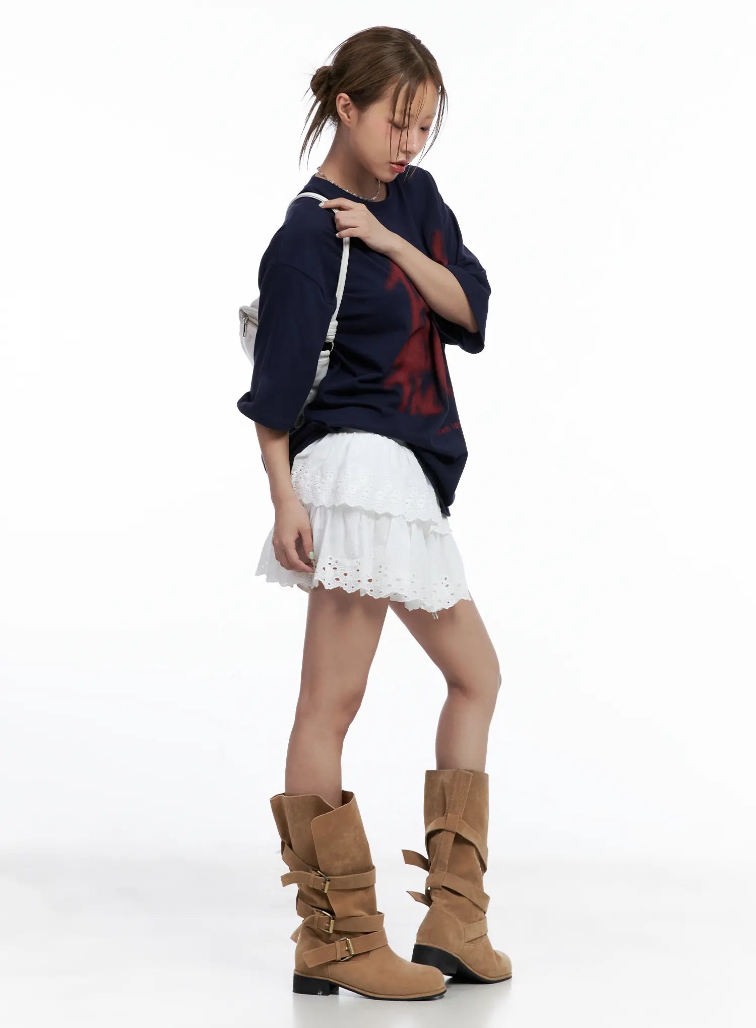 Oversized Graphic Short-Sleeve Tee CL514