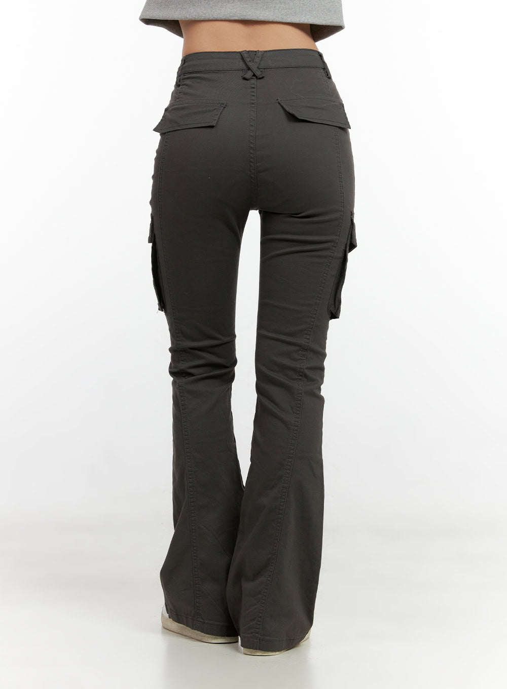 Slim Fit Solid Cargo Pants CN405
