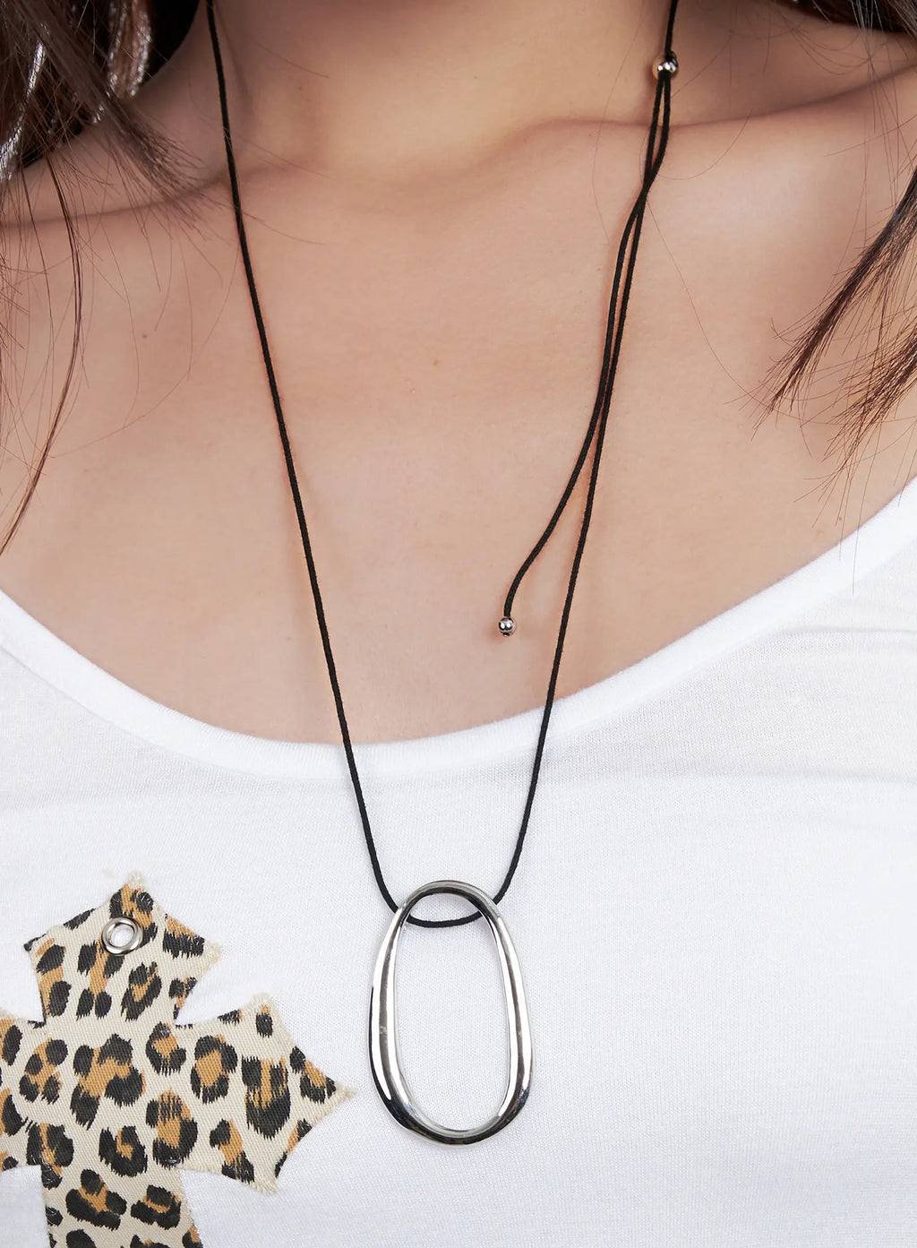 Statement Oval-Ring Necklace CL522