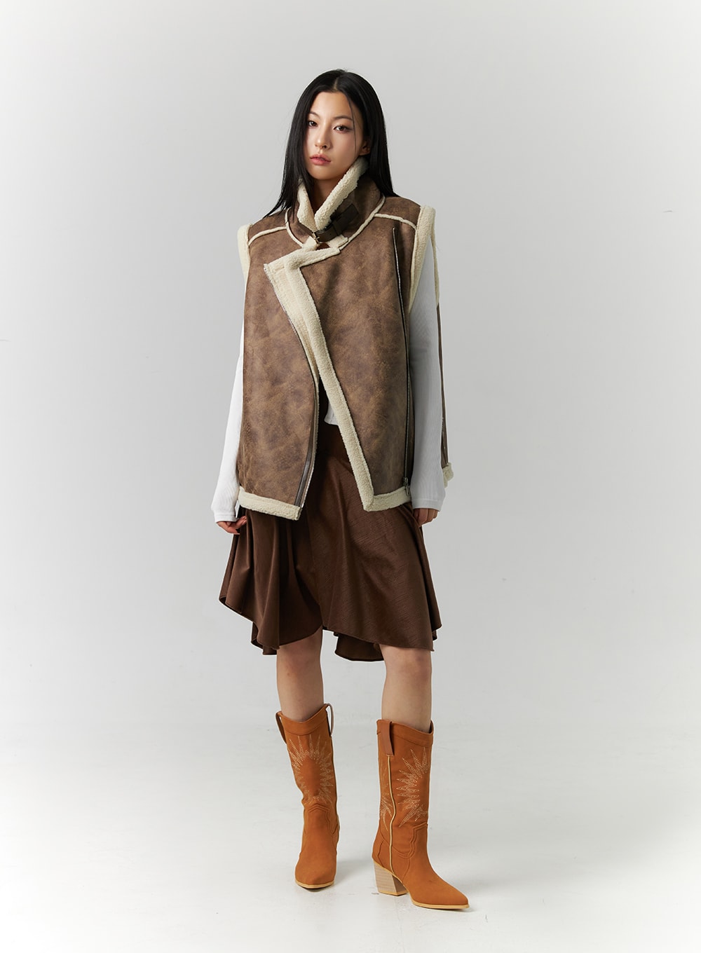 Flare Midi Skirt ID306