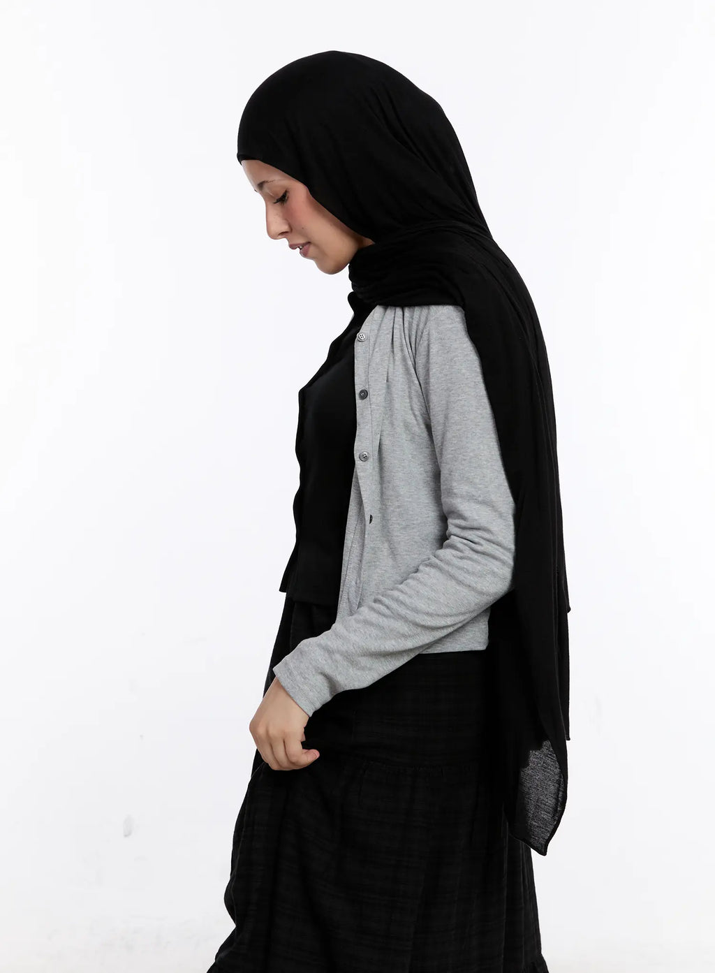 Classic Button-Up Long Sleeve Cardigan CS524