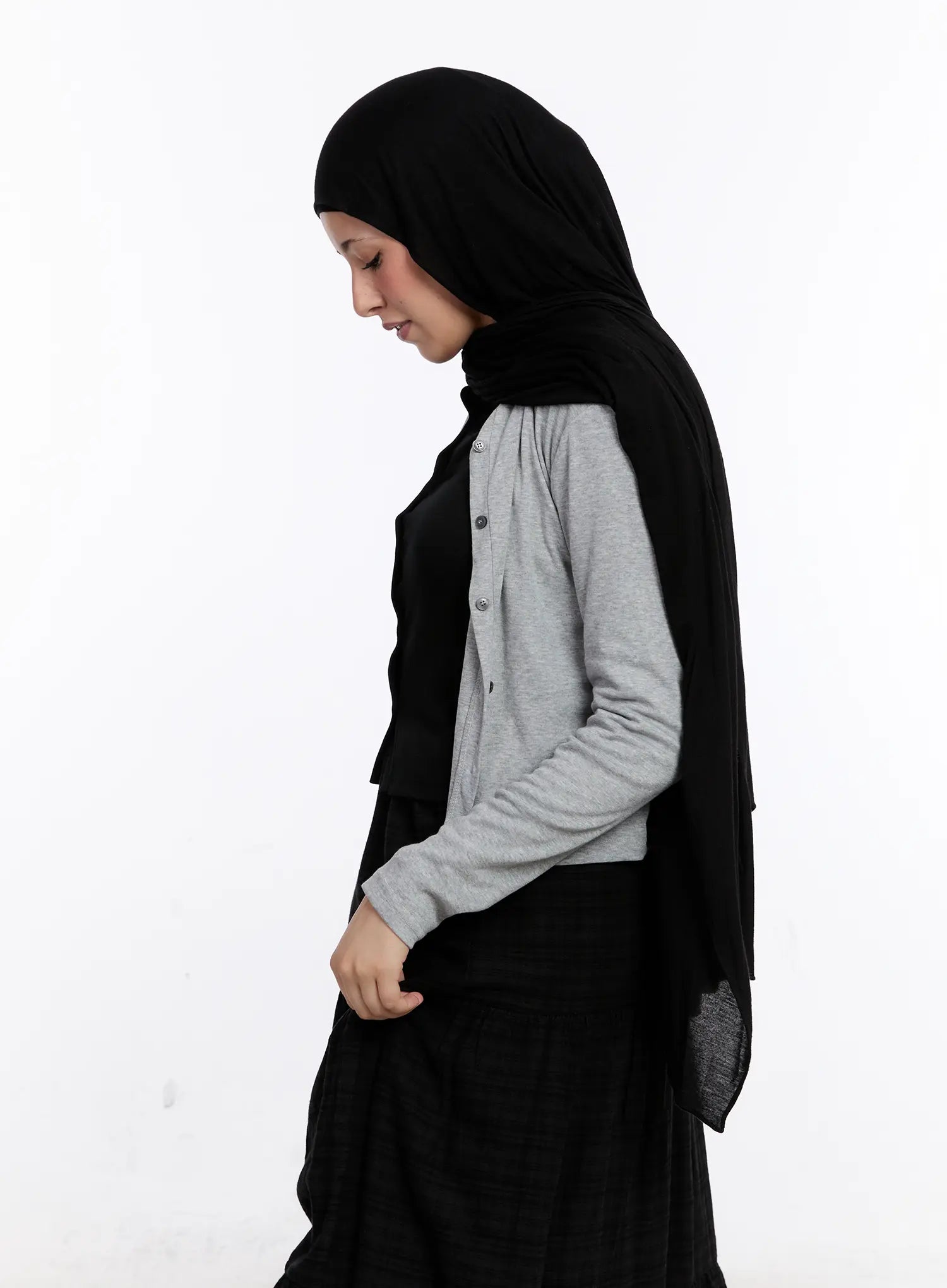 Classic Button-Up Long Sleeve Cardigan CS524