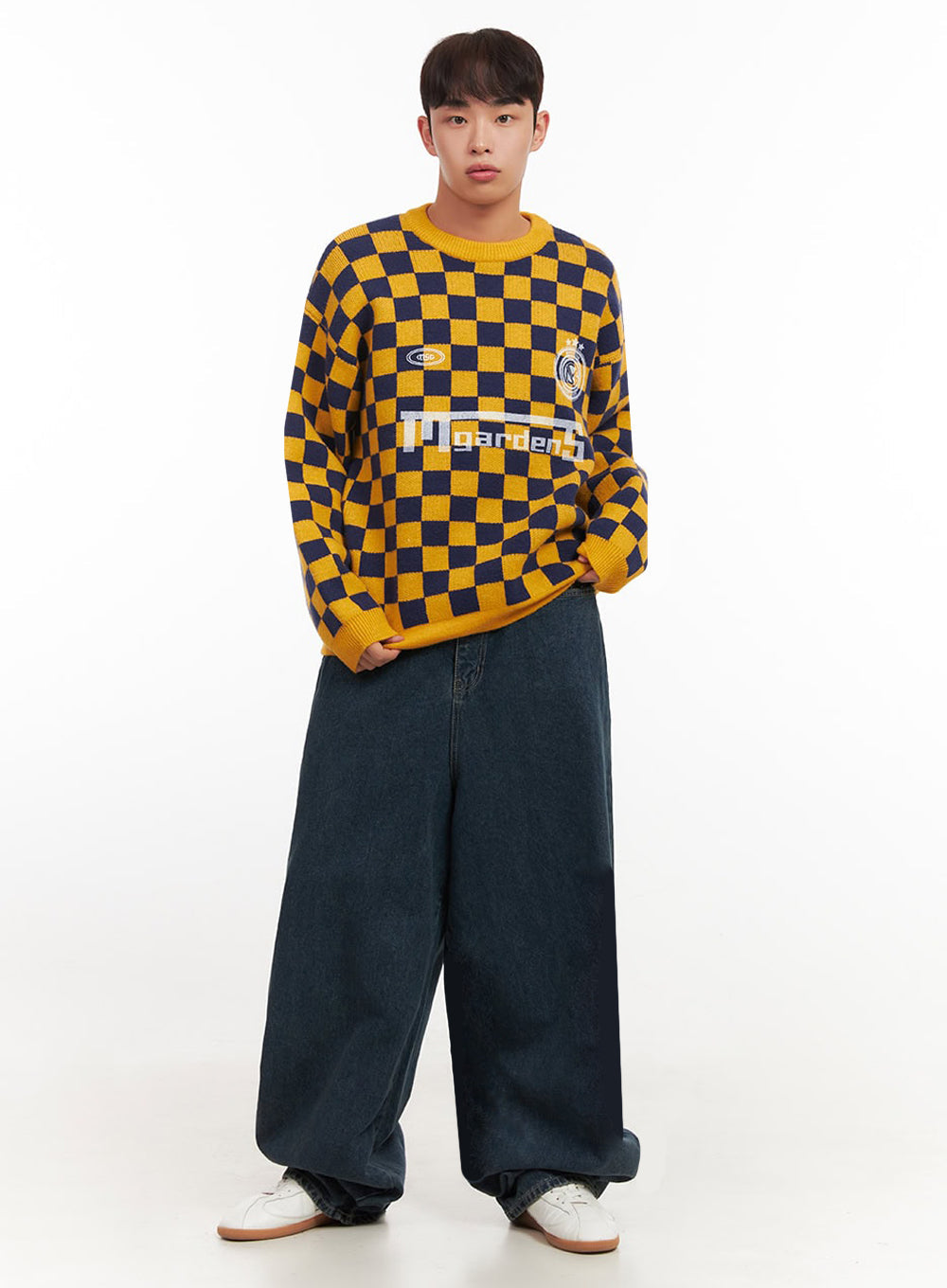 Men's Oversized Baggy Jeans (Dark Blue) IF521